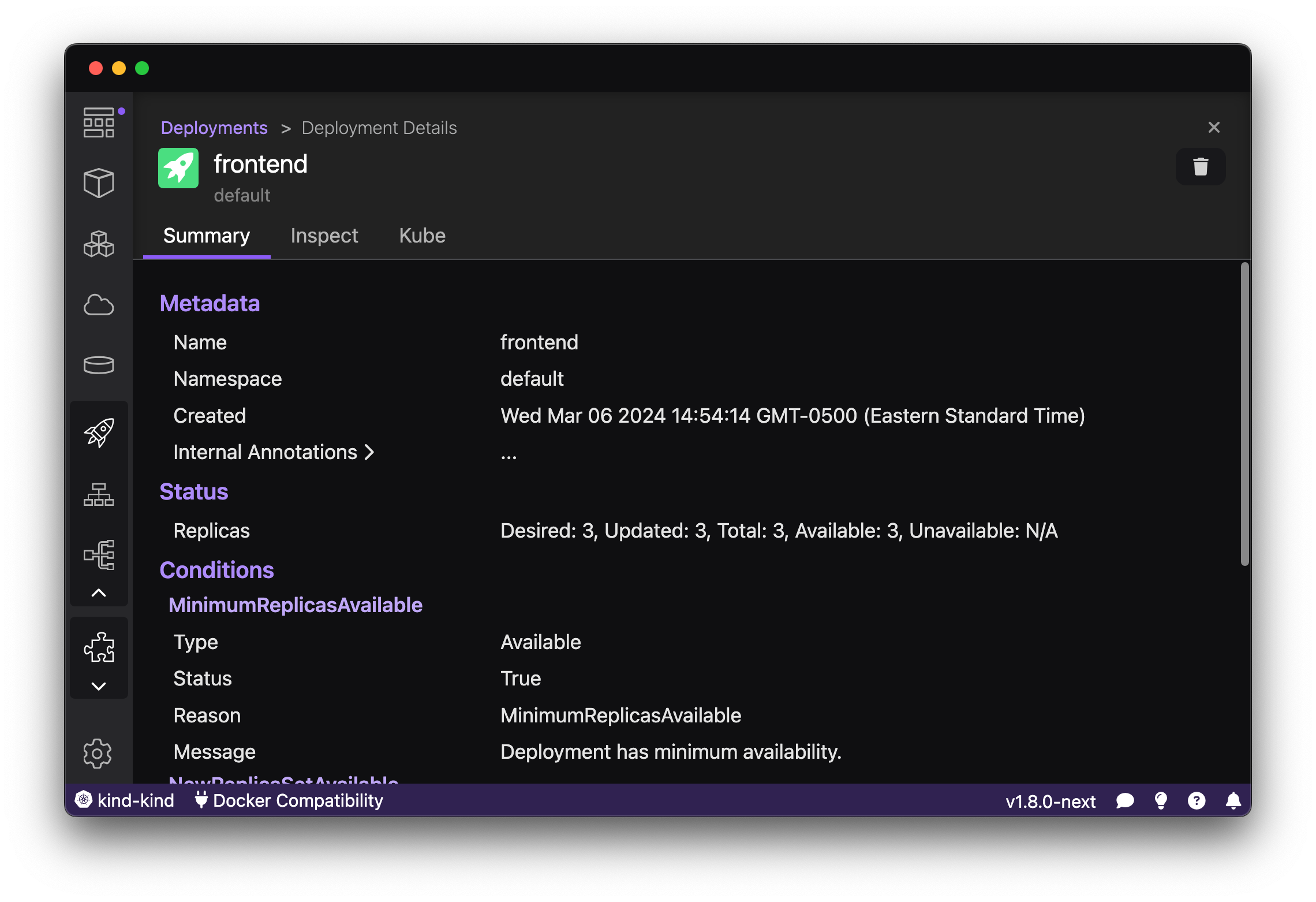 Deployment Summary