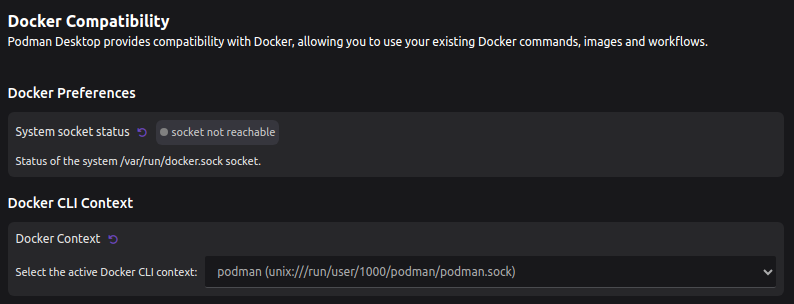 Linux 上的 Docker 兼容性页面