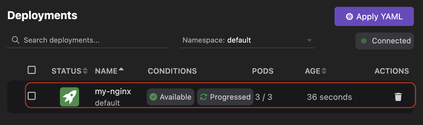 nginx deployment
